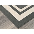 thumbnail image 6 of Garland Rug Borderline Polypropylene Cinder Gray/Ivory Indoor/Outdoor Area Rug, 5' x 7', 6 of 6