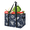 Multicolor 3, variant on Ginkgo Reusable Grocery Bags, Foldable Reusable Shopping Bags, Natural Botanical Flower Leaf Collapsible Tote Bag with Reinforced Handles for Kitchen, Picnic