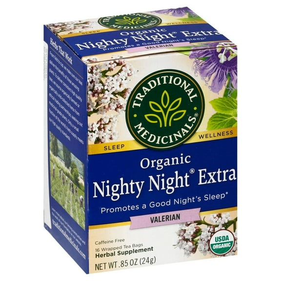 Traditional Medicinals Nighty Night Valerian Tea Bags - 16 ct (Pack of 1)