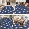 thumbnail image 5 of 6'x9' Area Rugs, 4th of July Indoor Outdoor Area Rug for Living Room Bedroom, Vintage Independence Day Blue Star Washable Bathroom Rugs Kitchen Floor Carpet Mats Home Decor Aesthetic, 5 of 8