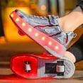 thumbnail image 6 of YAZI Kids Roller Shoes Boy Girl Sneakers with Wheels Become Sport Sneaker with Led for Christmas Birthday Children Show Gift, 6 of 18