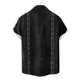 thumbnail image 7 of Xcmzpl Men's Stylish Casual Printed Short Sleeve Button Down Shirts Lapel Collar Summer Vacation Beach Tropical Hawaiian Shirt Black S, 7 of 7