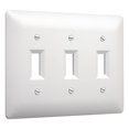 thumbnail image 1 of Tapa para placa de pared TayMac 4440W pintable para triple interruptor, 1 of 7