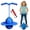 Blue, variant on Balance Jumping Ball, Pogo Jumper with Handle & Pump, Non-Slip Footpads, Safe Fun for Kids & Adults