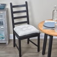 thumbnail image 4 of Klear Vu Gripper Overstuffed Universal Non-Slip Dining Chair Cushions for Kitchen Decor or Office Use, U-Shaped Skid-Proof Seat Pad, 17x17x3 Inches, 2 Count, Ivory, 4 of 5