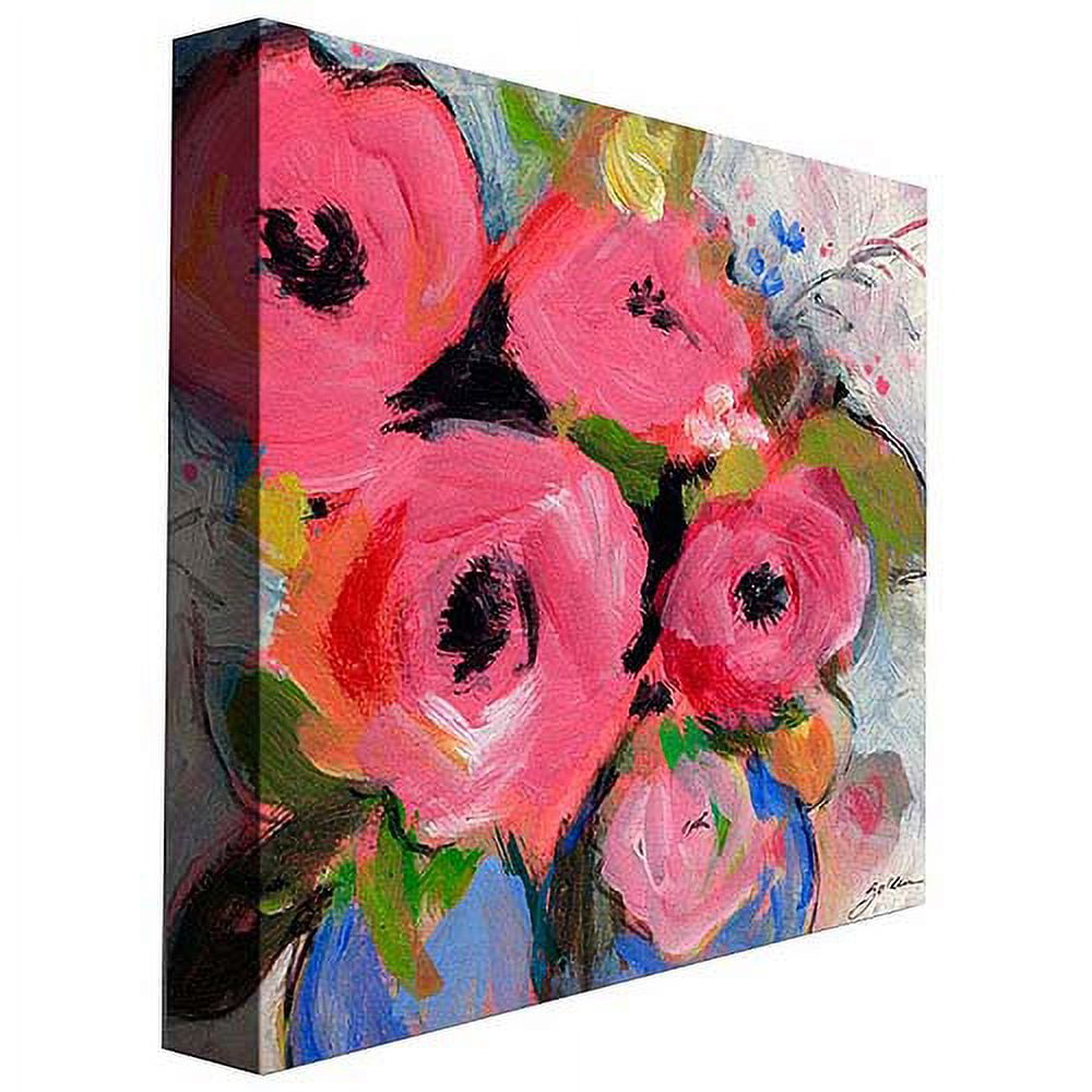 Trademark Art "Bouquet in Pink" Canvas Wall Art by Shelia Golden