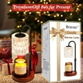 thumbnail image 2 of Briever Dimmable Candle Warmer Lamp with Timer, Height Adjustable Electric Candle Wax Warmer, Christmas Birthday Gifts for Women Mom, House Warming G, 2 of 7