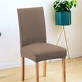 thumbnail image 4 of Cubierta de silla de comedor sólido Cómodo Universal Funda giratoria Forma de diamante resistente al desgaste Estilo simple Funda protectora Café Methold HA012483-09, 4 of 6
