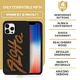 thumbnail image 7 of Case Yard Wooden Case for iPhone-12/12-Pro Soft TPU Silicone cover Slim Fit Shockproof Wood Protective Phone Cover for Girls Boys Men and Women Supports Wireless Charging Aloha Design, 7 of 7