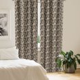 thumbnail image 2 of Ambesonne Vintage Curtains, Floral Doodle Leaves, Pair of 28"x84", Beige Brown, 2 of 5