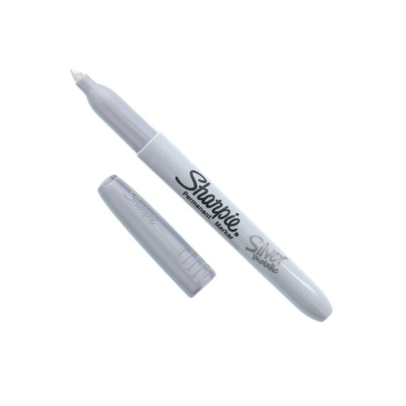 Metallic Permanent Marker, Silver-Gray, Fine Tip | Bundle of 5 Packs