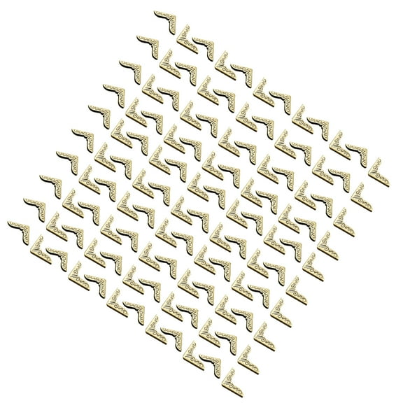 Raindrops Vintage Style Metal Notebook Corner Protectors for Elegant and Delicate Book Care Assorted Color 15MM