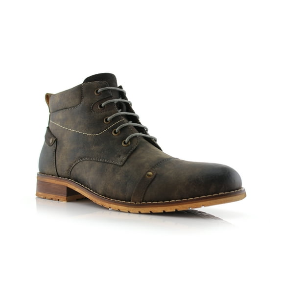 Ferro Aldo Colin MFA806033 Grey Color Men's Stylish Mid Top Boots For Work or Casual Wear