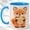 Blue, variant on Cute Fox Coffee Mug, Plush Animal Mug for Kids and Women, Kawaii Fox Holding Star Design, Cozy Gift for Animal Lovers, Ceramic 11 Oz Cup