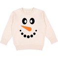 thumbnail image 2 of Inktastic Cute Smiling Snowman Face with Carrot Nose Toddler Sweatshirt, 2 of 4