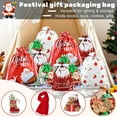 thumbnail image 2 of Christmas Drawstring Gift Bags Christmas Gift Bags Assorted Sizes Plastic Jumbo Xmas Wrapping Bags Wrapping Sacks for Presents for Party Favors 12Pcs Set 2, 2 of 6