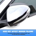 thumbnail image 4 of 2PCS Car Rear View Mirror Rain Eyebrows, Rainproof Auto Side Mirror Guard, Waterproof PVC Vehicle Rearview Mirror Rain Visor Smoke Cover, Car Accessories for Truck, SUV, Van,Transparent Black, 4 of 8