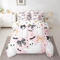 thumbnail image 2 of Castle Fairy Kawaii Ghost Girl 7-Piece Twin Bedding Sets,Halloween Skull Bedding Comforter Set,Cute Bowknot Breathable Sheet Sets,Luxury Bedroom Decor, 2 of 8