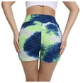 thumbnail image 3 of Workout Shorts for Women Bubble High Fitness Lifting Running Exercise Waist Yoga Pants, 3 of 8