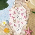 thumbnail image 7 of YunPes Girls Swimsuit One Piece Cute Cherry Bow Print Beach Vacation Bathing Suit for Teens Y2K Quick Dry Summer Swimwear Clothes, 7 of 7