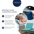 thumbnail image 5 of ARDEN Outdoor Dining Chair Cushion, 20 in x 20 in, Patio Cushion for Patio, Dining, or Rocking Chairs, Sapphire Liberty Mosaic, 5 of 9