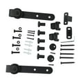 Mini Barn Door Sliding Kit Black Sturdy Hardware Kits For Doors