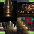 thumbnail image 5 of Solar Lights for Steps Decks Pathway Yard Stairs Fences, LED lamp, Rainproof, Black Metal Housing, 5 of 8