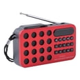 thumbnail image 1 of Solar Charging Portable Radio with Bluetooth Speaker, USB/TF Card MP3 Player, Outdoor Emergency Weather Radio, 1 of 8