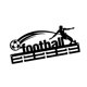 thumbnail image 5 of Colgador de medallas, organizador de estantes para premios, montaje en pared, hierro negro resistente fútbol americano, 5 of 9