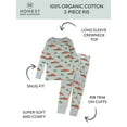 thumbnail image 3 of Honest Baby Clothing Organic Cotton Easter Toddler Boy/Girl 2-Piece Long Sleeve Pajama Set, Sizes 2T - 5T, 3 of 7