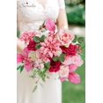 thumbnail image 2 of Flores Artificiales Serwalin en Seda Rosa Fucsia para Decoración del Hogar, 2 of 6