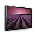 thumbnail image 3 of Designart 'Dramatic Clouds and Sunrise Over Lavender Field XI' Farmhouse Framed Canvas Wall Art Print, 3 of 5