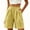 Yellow, variant on hlysgo Bermuda Shorts for Women Elastic Waist Lightweight Breathable Wide Leg Short Outdoor Summer Loungwear 3 Inch Inseam with Pockets Black,3xL
