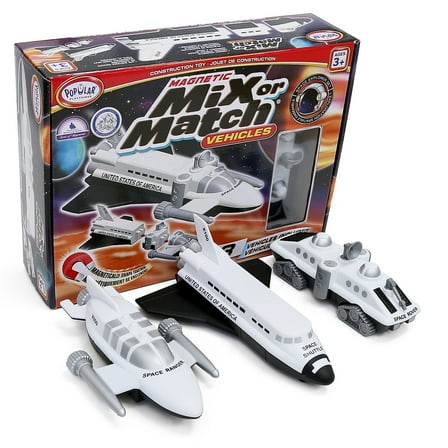 Popular Playthings Magnetic Mix or Match Vehicles: Space Explorer Set