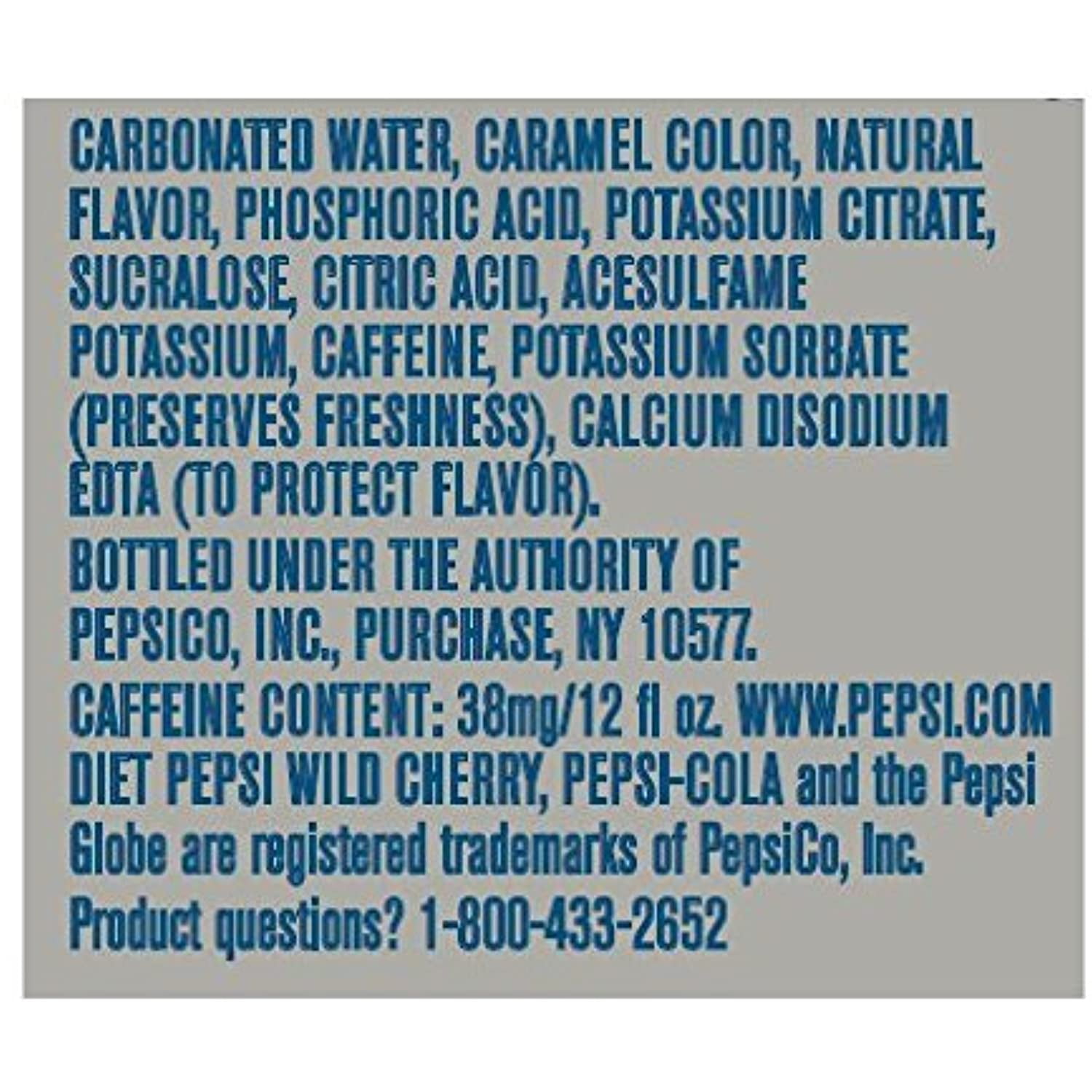 Pepsi Diet Wild Cherry Soda, 12 Ounce (12 Cans)