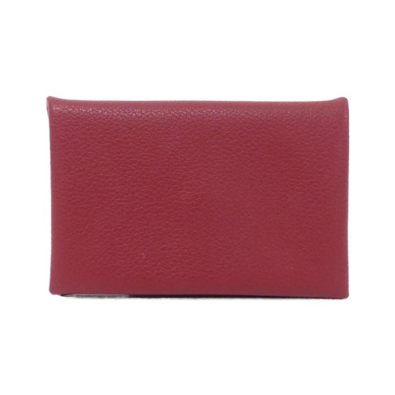 Pre-Owned Hermes Calvi 064954CK Business Card Holder/Card Case