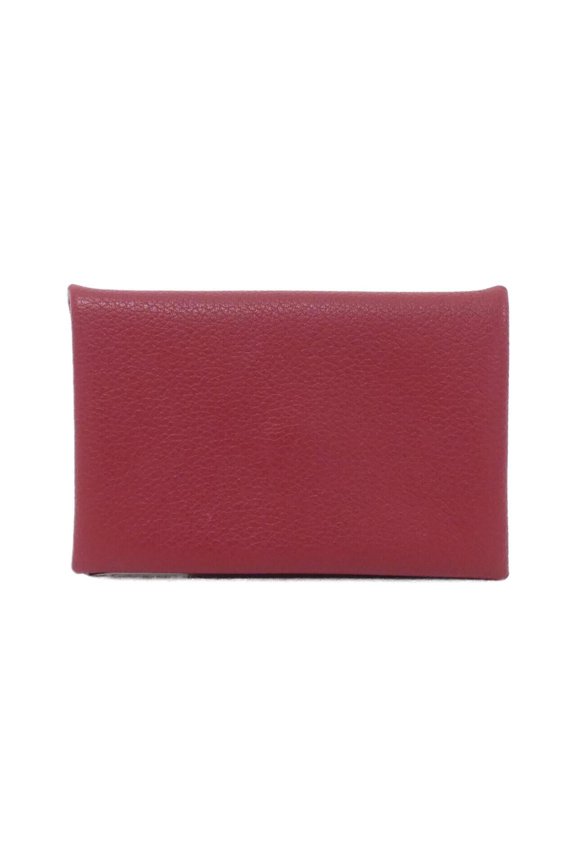 Pre-Owned Hermes Calvi 064954CK Business Card Holder/Card Case
