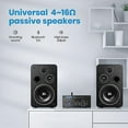 thumbnail image 6 of Moukey Audio Amplifier 2 Channel Bluetooth 5.0, 200W Mini Amplifier Receiver for Speakers, HiFi Power Amp with Headphone Jack, Bass/Treble Remote Control for Home Speakers- MAMP4, 6 of 6