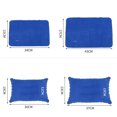 thumbnail image 2 of KAKOWELY Ultralight Neck Pillows 2pcs PVC Flocking Inflatable Pillows Ultralight Neck Pillows Portable Inflation Cushion for Outdoor Hiking Travel(Sky Blue), 2 of 4