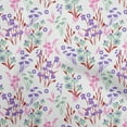 thumbnail image 1 of oneOone Polyester Spandex White Fabric Floral Craft Projects Decor Fabric Printed By The Yard 56 Inch Wide, 1 of 4