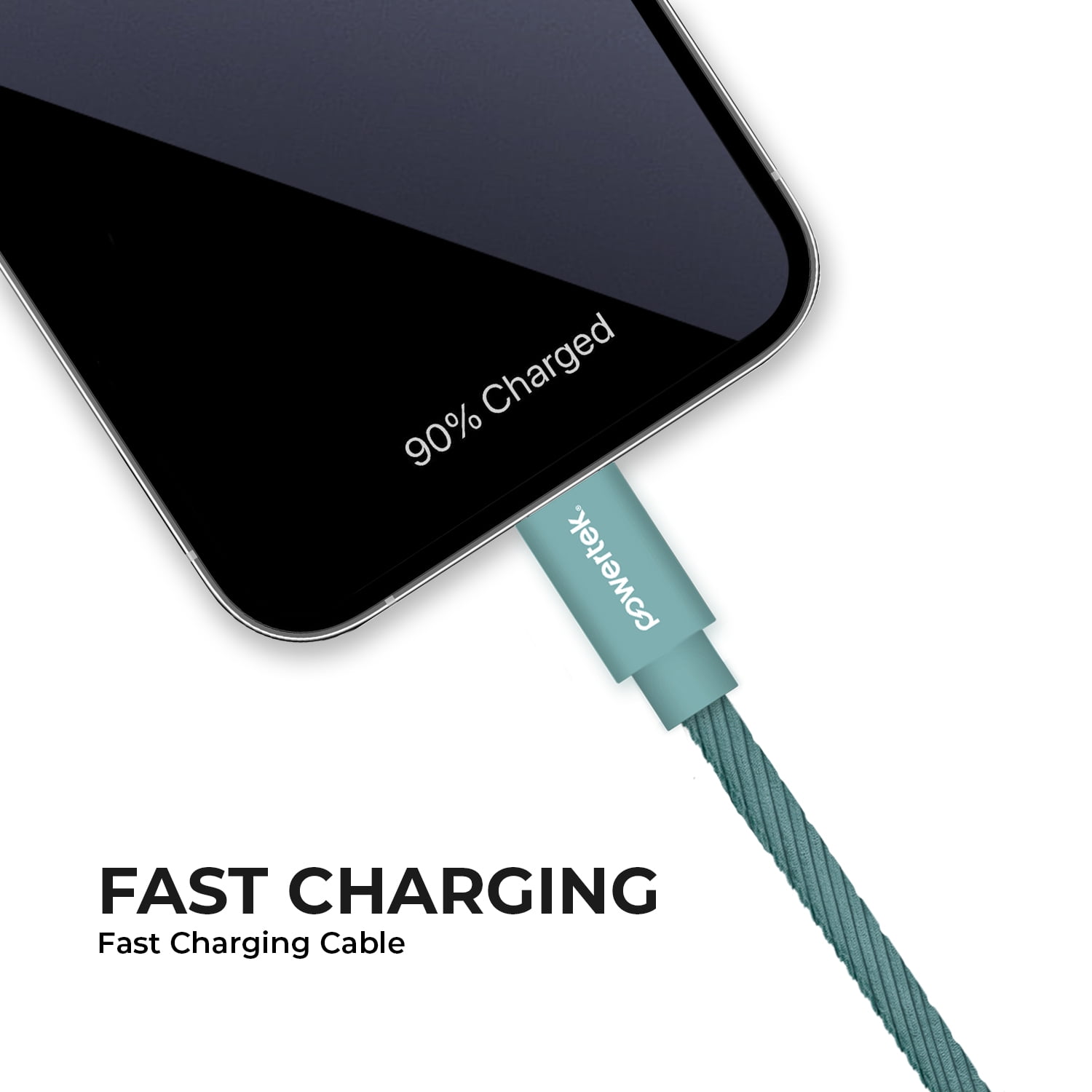 Liquipel Powertek Corduroy USB-C to USB-C - Green