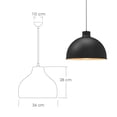 thumbnail image 2 of Ilios Innova | Paquete de 3 lámparas de techo colgantes decorativas estilo nórdico retro de 36 cm para habitaciones y salas de estar, 2 of 9