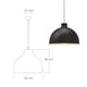 thumbnail image 2 of Ilios Innova | Paquete de 3 lámparas de techo colgantes decorativas estilo nórdico retro de 36 cm para habitaciones y salas de estar, 2 of 9