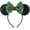 Classic Green, variant on CLGIFT Christmas mouse Ears headband pick your color Holiday mouse Ears Christmas white mouse Ears