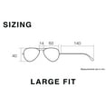 thumbnail image 4 of O'NEILL 9004 2.0 Men's Polarized Rectangle Large Fit Sunglasses (Matte Black, 40-14-140), 4 of 5