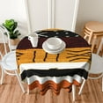 thumbnail image 6 of African Tribe Kente Round Tablecloth Thicken Desk Cloth Washable Table Cover Table Cloth for Kitchen Daily Dinning Party Tabletop Decor 60 Inch, 6 of 6