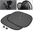 thumbnail image 4 of 2PCS Car Window Sunshade Sun Shade Visor Side Mesh Cover Shield Sunscreen Black, 4 of 8