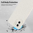 thumbnail image 2 of Funda de teléfono MZELQ para iPhone 12 Silicone Wave Ripple White, 2 of 6