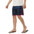 thumbnail image 5 of NOMADIC NOOK Men's Summer Printed Drawstring Waistband Color Block Beach Shorts 2 Pack, 5 of 6