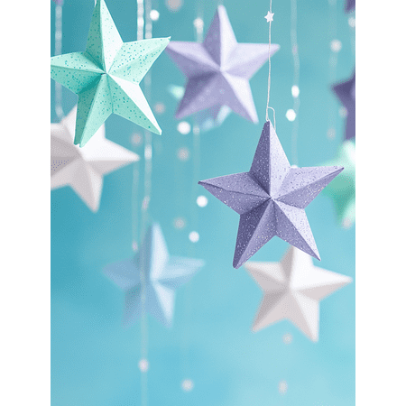 Pastel Glitter Star Wall Art Canvas Prints， Perfect for Bedroom， Living Room， Nursery， Office， and Apartment Decoration.